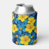 Gelbe Blumen - Mittelmeer Dosenkühler (Kanne Vorderseite)