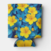 Gelbe Blumen - Mittelmeer Dosenkühler (Vorderseite)