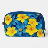 Gelbe Blumen - Mittelmeer Waschbeutel (Vorderseite)