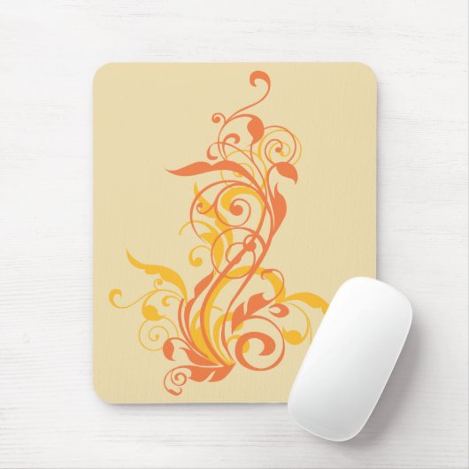Gelbe Blumen Mousepad (Mit Mouse)