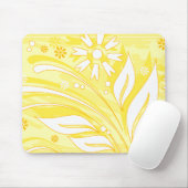 gelbe Blumen Mousepad (Mit Mouse)
