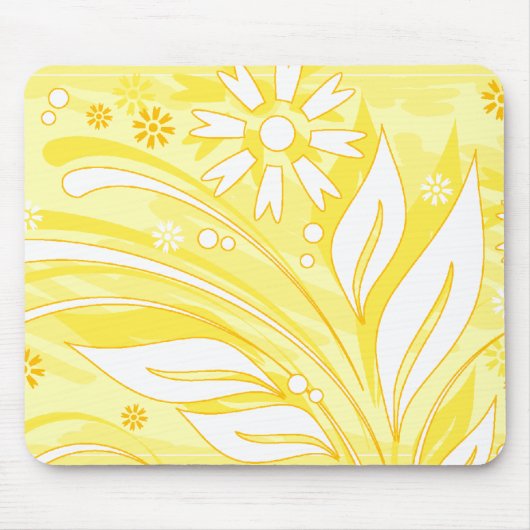 gelbe Blumen Mousepad (Vorne)