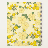 Gelbe Blumen, Muster von Blume, Ihr Name Planer (Rückseite)