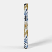 Gelbe Blumen: Nahtloses Textildesign iPhone Hülle (Rechte Seite)