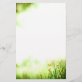 Gelbe Blumen Nature Foto Briefpapier