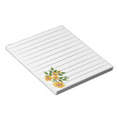 Gelbe Blumen Notepad Notizblock (angewinkelt)