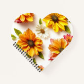 gelbe Blumen Notizblock (Vorderseite)
