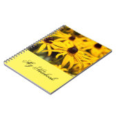 Gelbe Blumen Notizblock (Linke Seite)