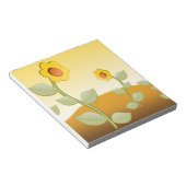 GELBE BLUMEN NOTIZBLOCK (angewinkelt)