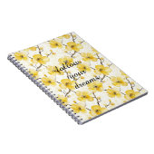 Gelbe Blumen Notizblock (Rechte Seite)