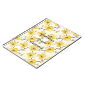 Gelbe Blumen Notizblock (Linke Seite)