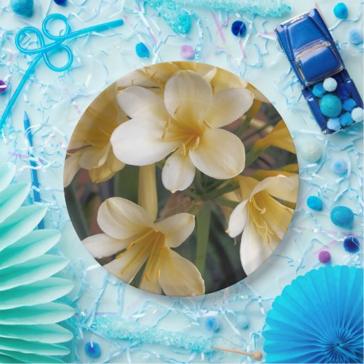 GELBE BLUMEN PAPPTELLER (Party)