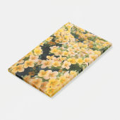 Gelbe Blumen Post-it Klebezettel (angewinkelt)