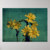Gelbe Blumen Poster (Vorne)