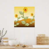 GELBE BLUMEN POSTER (Küche)