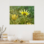 Gelbe Blumen Poster (Küche)