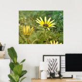 Gelbe Blumen Poster (Heimbüro)