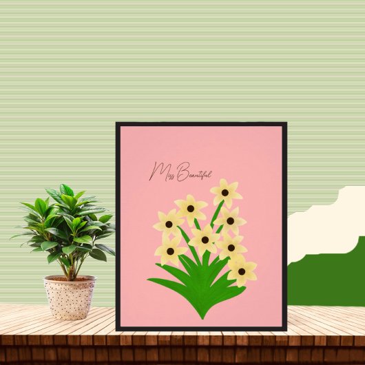 Gelbe Blumen Poster