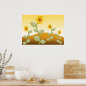 GELBE BLUMEN POSTER (Küche)