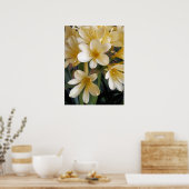GELBE BLUMEN POSTER (Küche)