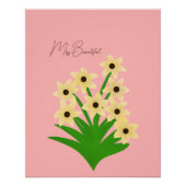 Gelbe Blumen Poster (Vorderseite)