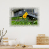 Gelbe Blumen Poster (Küche)