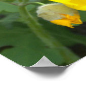 Gelbe Blumen Poster (Ecke)