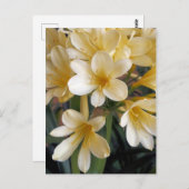 GELBE BLUMEN POSTKARTE (Vorne/Hinten)