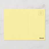 Gelbe Blumen Postkarte (Rückseite)