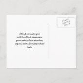 Gelbe Blumen Save the Date Postkarte (Rückseite)