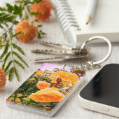 Gelbe Blumen Schlüsselanhänger (Vorderseite rechts)