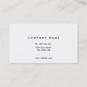 Gelbe Blumen-, Schwarze und Lilablumen Visitenkarte (Rückseite)