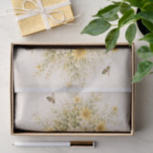 Gelbe Blumen  Seidenpapier (Geschenk)
