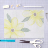 Gelbe Blumen Seidenpapier (Handwerk)