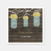 Gelbe Blumen Serviette (Vorderseite)