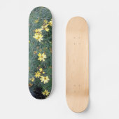 Gelbe Blumen Skateboard (Vorderseite)