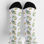 Gelbe Blumen Socken (Oben)