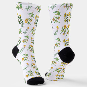Gelbe Blumen Socken