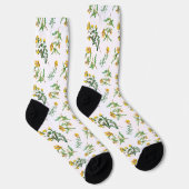 Gelbe Blumen Socken (Rechts)