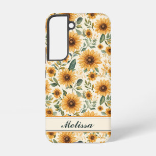 Gelbe Blumen Sonnenblumen Samsung Galaxy Hülle