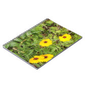 Gelbe Blumen Spiral Notizblock (Linke Seite)