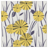 Gelbe Blumen Stoff (Nahaufnahme)