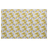 Gelbe Blumen Stoff (Fat Quarter (45,7 x 55,9 cm))