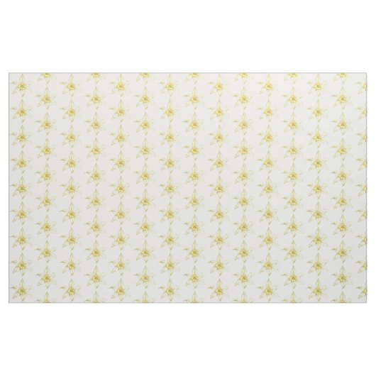 Gelbe Blumen Stoff (Yard (91,4 cm))