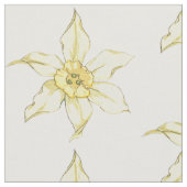 Gelbe Blumen Stoff (Nahaufnahme)