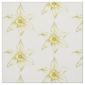 Gelbe Blumen Stoff (Muster)