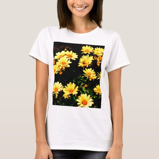 Gelbe Blumen T-Shirt (Vorderseite)