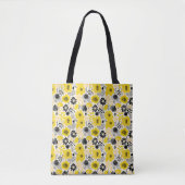 Gelbe Blumen-Tasche Tasche (Vorderseite)