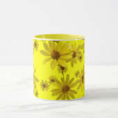 Gelbe Blumen Tasse (Zentrum)