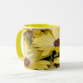 Gelbe Blumen Tasse (Vorderseite Links)